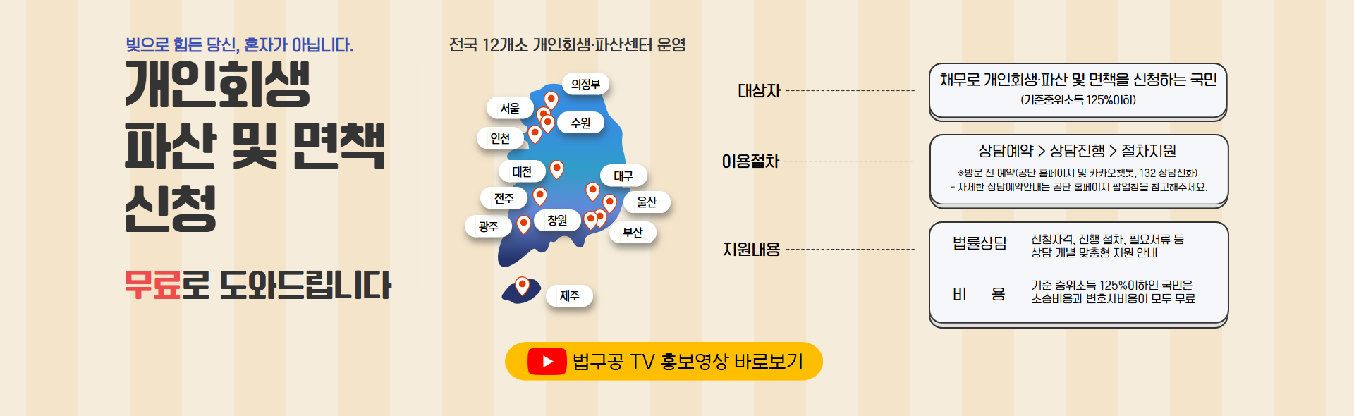 개인회생파산 유튜브 홍보영상